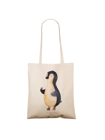 Mr. & Mrs. Panda Shopper Pinguin Marienkäfer ohne Spruch in Creme