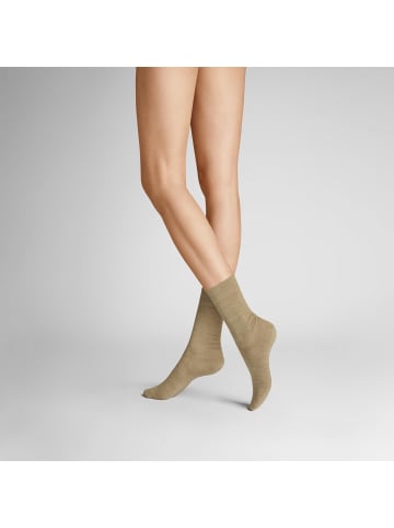 Hudson Socken Only 2-Pack langlebig in Beigemel.