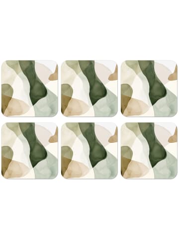 OnlyWow Glasuntersetzer 6er-Set Abstracte Formen