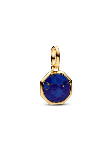 Pandora 14k gelbvergoldete Metalllegierung garvierbar blau