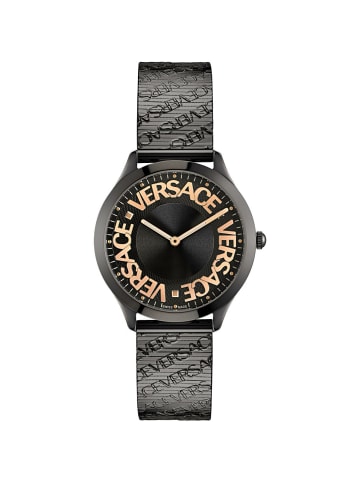 Versace Analoguhr für Damen in Schwarz