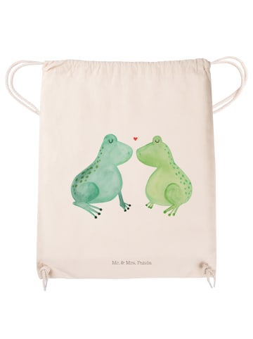 Mr. & Mrs. Panda Sportbeutel Frosch Liebe ohne Spruch in Creme
