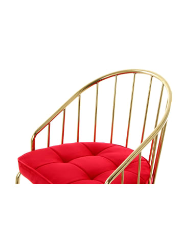 Kayoom Stuhl Palma in rot - gold