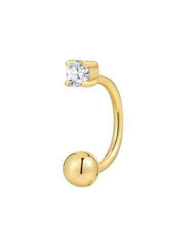 Glanzstücke München Piercing aus Sterling Silber mit Zirkonia in gelbgold