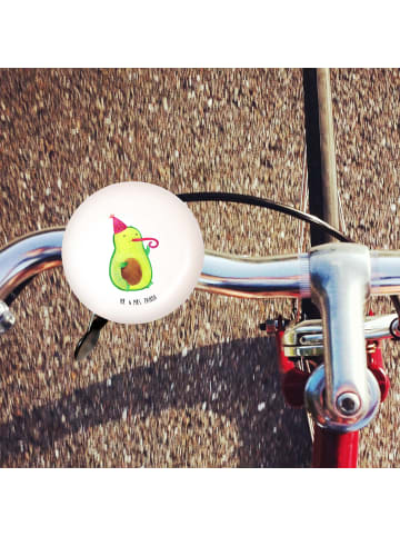 Mr. & Mrs. Panda Fahrrad-Klingel Avocado Party Zeit ohne Spruch in Weiß