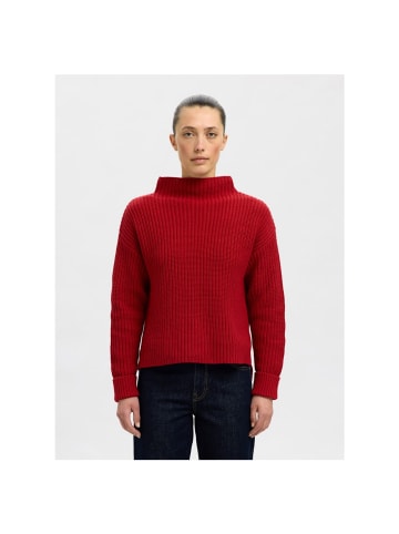 Selected Pullover in equestrian red