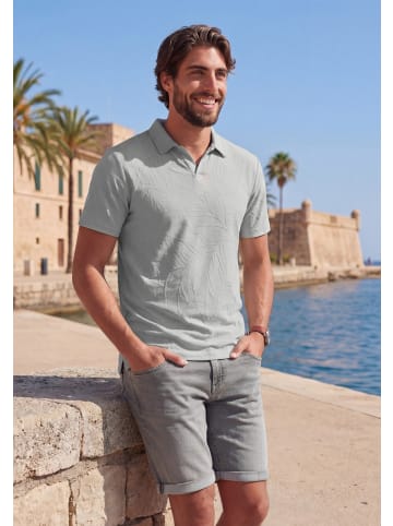 Beach Time Poloshirt in hellgrau