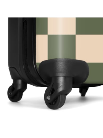 MuchoWow Suitcase, Koffer, Reisekoffer Quadrate grün
