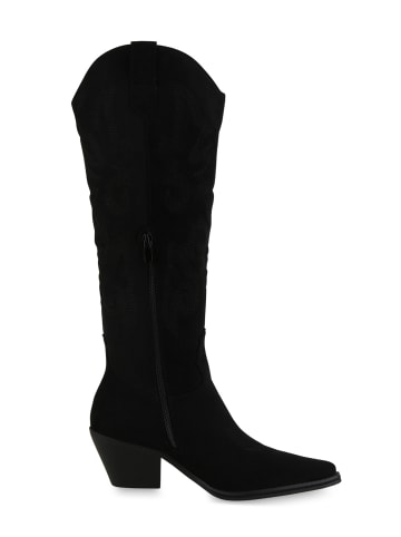 VAN HILL Cowboystiefel Eleanor in Schwarz