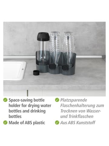 Wenko Flaschenhalter Filia, Flaschenhalter Mod. Filia in Grau