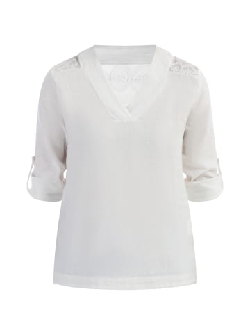 Albee Women Blusenshirt Mit Spitze in Weiss