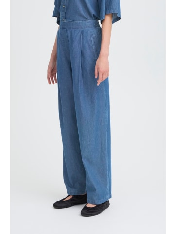 ICHI Hose IHXAURORA Loose fit in Washed med. blue