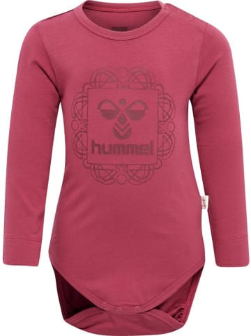 Hummel Kinder Langarmbody "Hmlhelga Body L/S" in Rot
