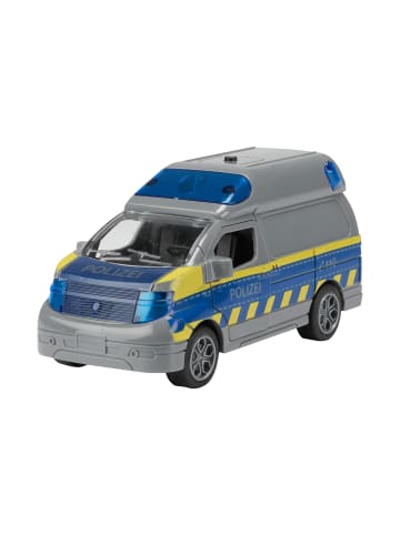 Toi-Toys Spielzeugauto Polizeibus S.O.S mit Rückzugsmotor mit Licht u. Ton in mehrfarbig