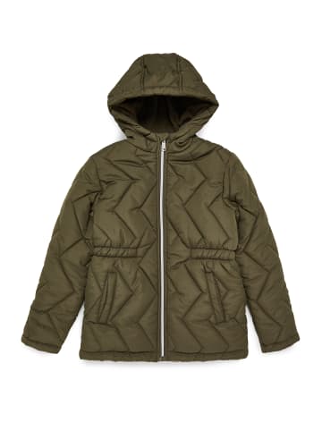 Threadgirls Winterjacke THB Quilted Hooded Jacket Ziggy in Khaki