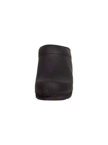 Sanita Clogs in schwarz in schwarz