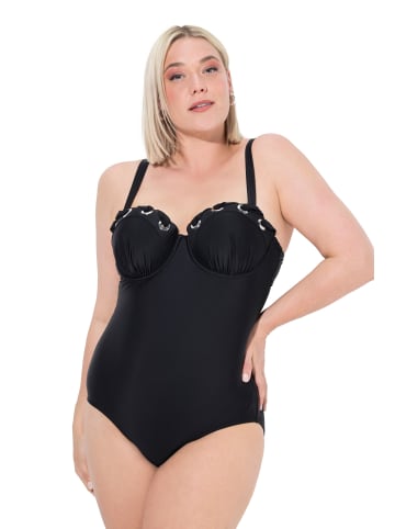 Ulla Popken Badeanzug in schwarz