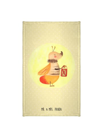 Mr. & Mrs. Panda handtuch gäste wc Glühwürmchen ohne Spruch in Gelb Pastell