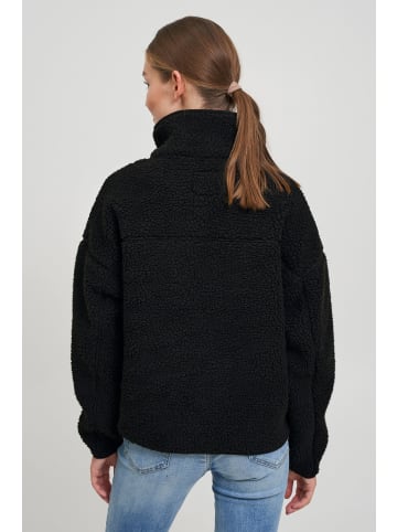Oxmo Plüschjacke OXTonje in Schwarz