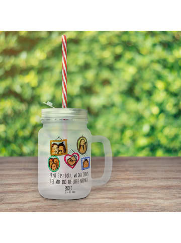 Mr. & Mrs. Panda Trinkbecher Igel Familie mit Spruch in Transparent