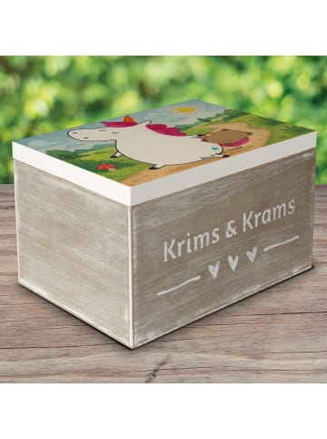 Mr. & Mrs. Panda Geschenkbox Einhorn Koffer Design ohne Spruch in Weiß