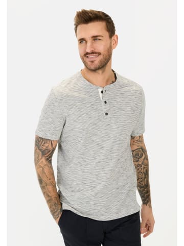 Camel Active Kurzarm Henley aus reiner Baumwolle in Beige