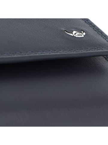 Golden Head Polo Geldbörse RFID Schutz Leder 17 cm in marineblau