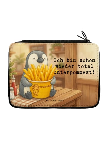 Mr. & Mrs. Panda Etui Pinguin Pommes Eimer Design mit Spruch in Weiß