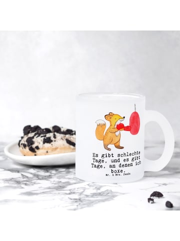 Mr. & Mrs. Panda Haferl Fuchs Boxen mit Spruch in Transparent