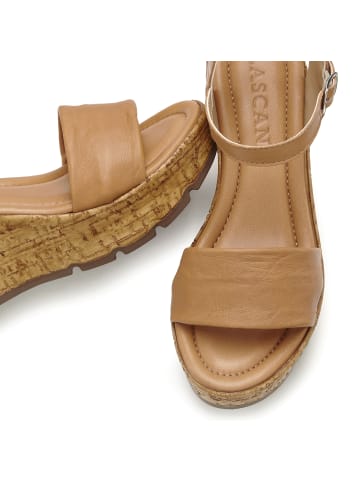 LASCANA Sandalette in camelfarben