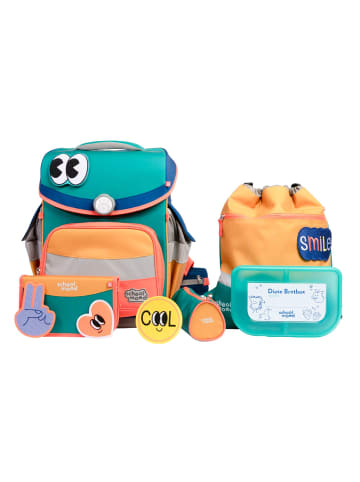 SCHOOL-MOOD Timeless Pro Schulranzen-Set 7-teilig in Happy Colours Collection 1