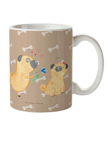 Mr. & Mrs. Panda Tasse Mops Verliebt ohne Spruch in Hundeglück