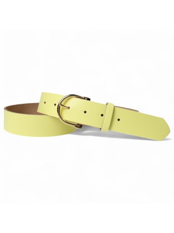 FRONHOFER Ledergürtel in Lemon