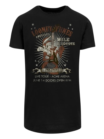 F4NT4STIC Long Cut T-Shirt Looney Tunes Guitar' in schwarz