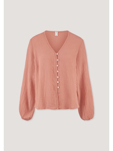 Hessnatur Hessnatur Musselin Bluse Relaxed aus reiner Bio-Baumwolle in pfirsichrot