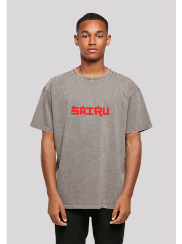 F4NT4STIC Oversize T-Shirt Koi Fish Oversize Japan Streetstyle in Asphalt