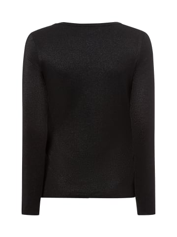 Marie Lund Langarmshirt mit Rundhalsausschnitt in schwarz