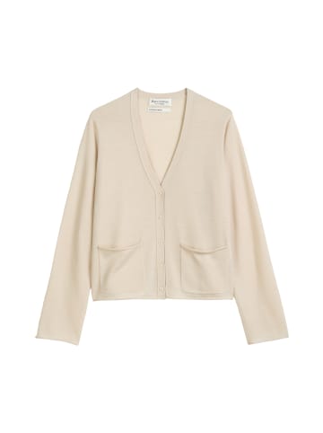 Marc O'Polo Cardigan slim in Light Oat