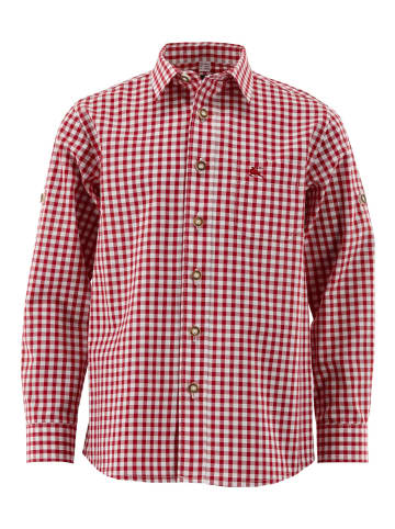 OS-Trachten Kinder Trachtenhemd Lafoa in mittelrot