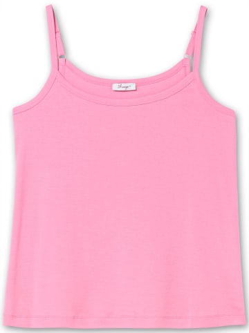sheego Spaghettitop in blumiges pink