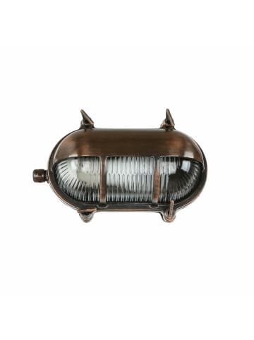 Licht-Erlebnisse Außen Wandlampe (B)21 x (H)13 cm in Kupfer Antik