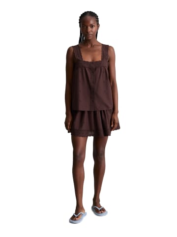 Marc O'Polo DENIM Broderie-Anglaise-Top regular in Burnt Aubergine