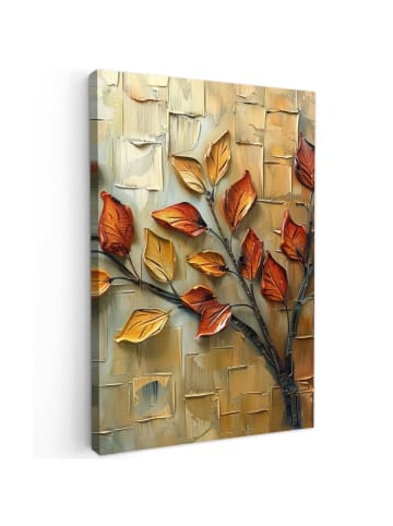 MuchoWow Leinwand bilder Herbstblätter (BxH)