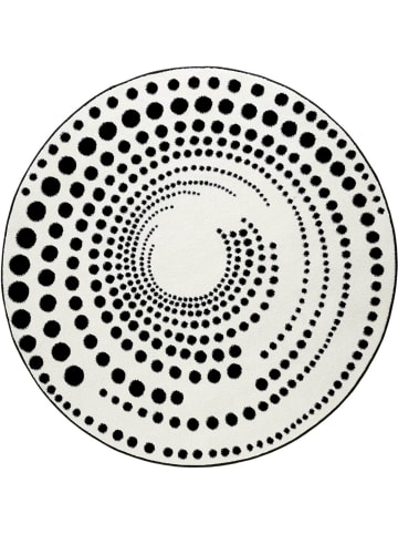 ESPRIT Kurzflorteppich Eddy in schwarz weiss