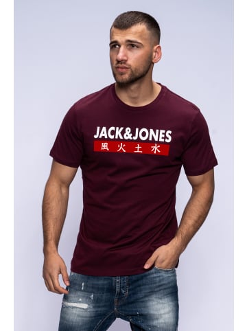 Jack & Jones T-Shirt Print - ELEMENTS TEE SS CREW NECK in Port Royale