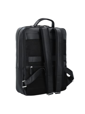 PICARD Milano Business-Rucksack Leder 39 cm Laptopfach in schwarz