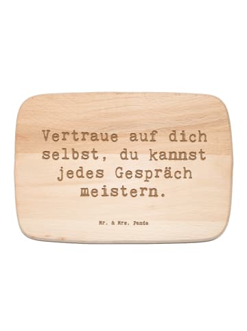 Mr. & Mrs. Panda Holz Schneidbrett Spruch Ein schwieriges Gesprä... in Transparent