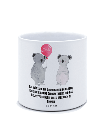 Mr. & Mrs. Panda Pflanzgefäß Koala Luftballon mit Spruch in Weiß