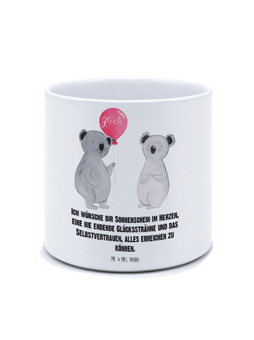 Mr. & Mrs. Panda XL Blumentopf Koala Luftballon mit Spruch in Weiß