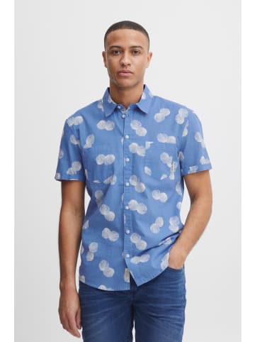 BLEND Kurzarmhemd BHShirt - 20715456  Gemustertes Kurzarmhemd mit Knopfleiste in Blau